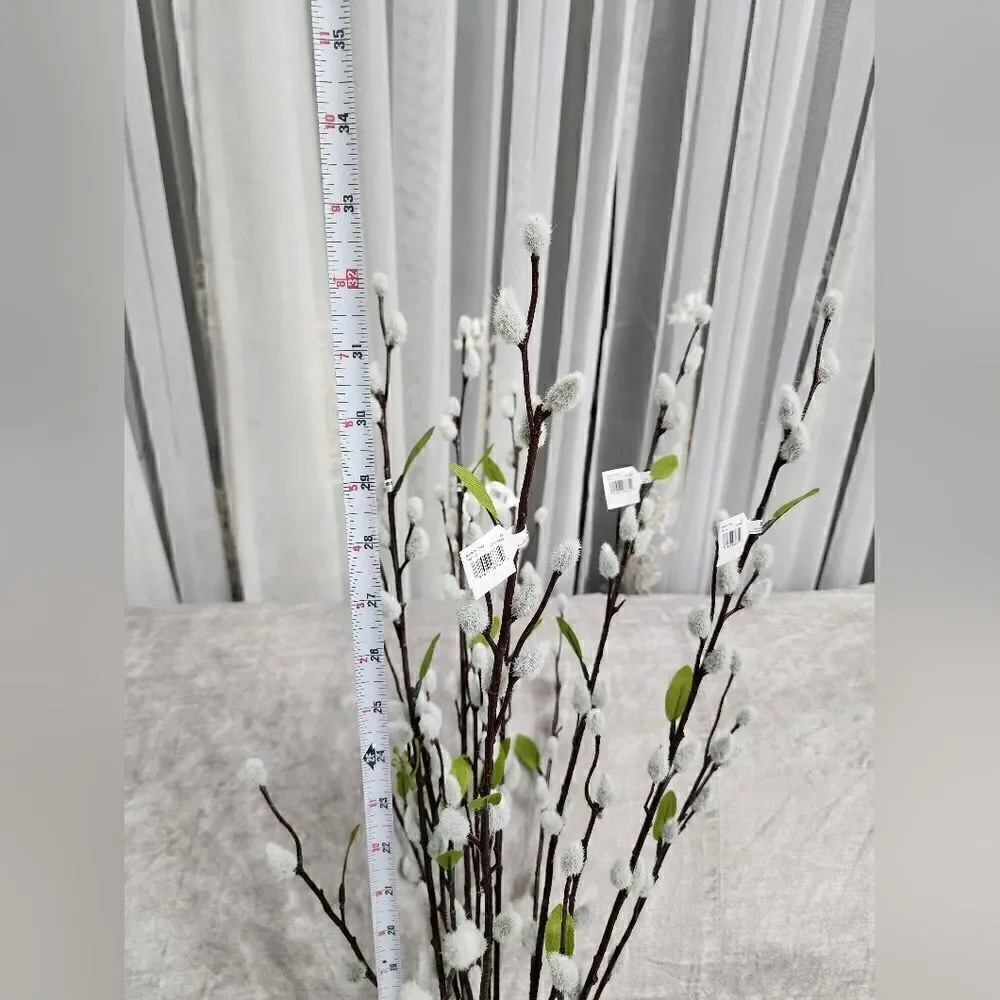 Spring Table Vase Decor - Artificial Willow Branches, Vase Included